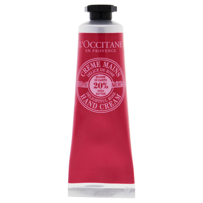 Shea Butter Delightful Rose Hand Cream by Loccitane for Unisex - 1 oz Hand Cream