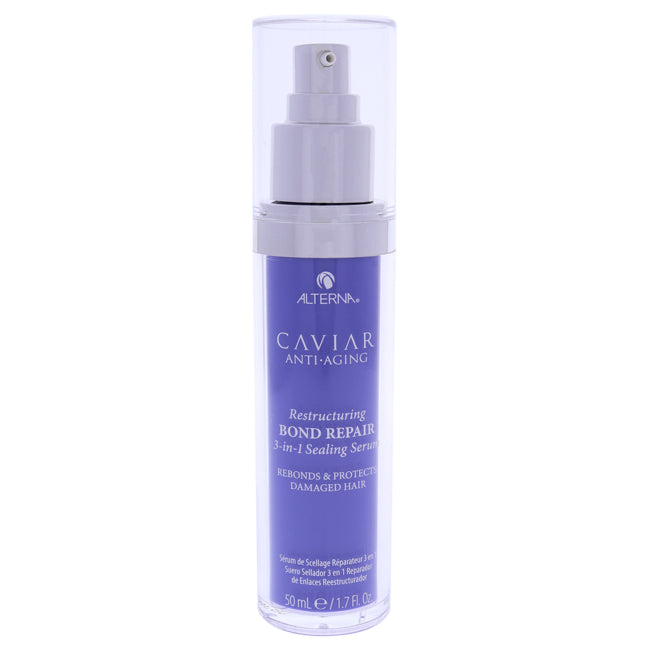 Caviar Anti-Aging Restructuring Bond Repair 3-In-1 Sealing Serum by Alterna for Unisex - 1.7 oz Serum