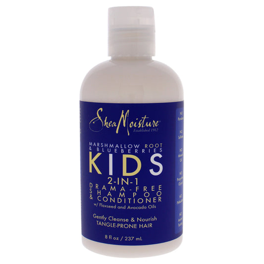 Marshmallow Root and Blueberries Kids 2-In-1 Shampoo and Conditioner by Shea Moisture for Kids - 8 oz Shampoo and Conditioner
