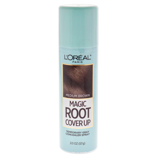 Magic Root Cover Up Temporary Gray Concealer Spray - Medium Brown by LOreal Professional for Women - 2 oz Hair Color