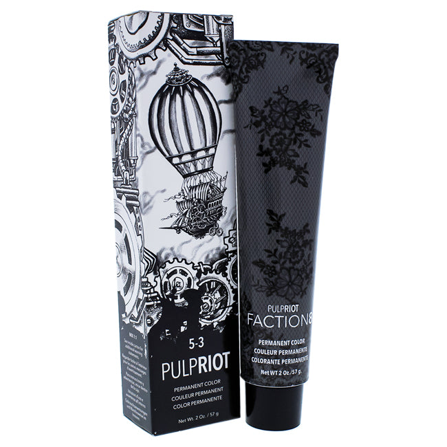 Faction8 Permanent Hair Color 5-3 Gold by Pulp Riot for Unisex - 2 oz Hair Color