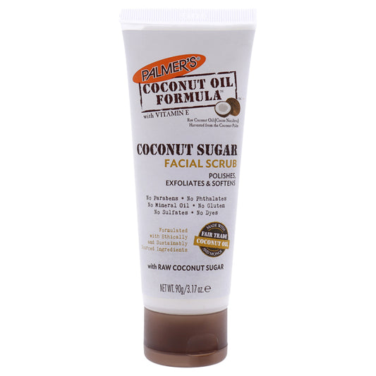 Coconut Sugar Facial Scrub by Palmers for Unisex - 3.17 oz Scrub