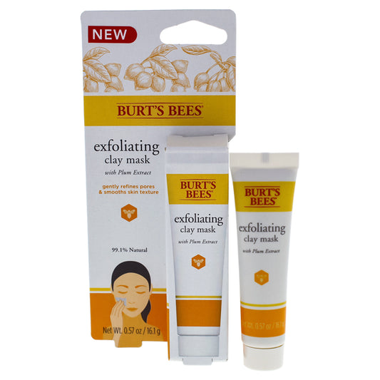Exfoliating Clay Mask by Burts Bees for Unisex - 0.57 oz Mask