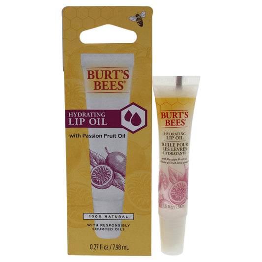Hydrating Lip Oil with Passion Fruit Oil by Burts Bees for Unisex - 0.27 oz Lip Oil