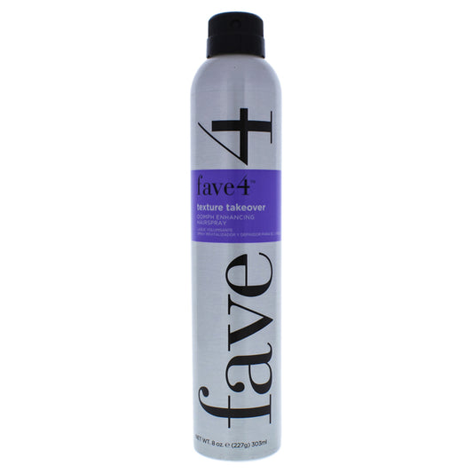 Texture Takeover Oomph Enhancing by Fave4 for Unisex - 8 oz Hairspray