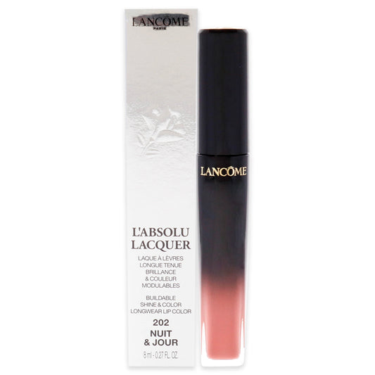 LAbsolu Lacquer Lipstick - 202 Nuit and Jour by Lancome for Women - 0.27 oz Lipstick