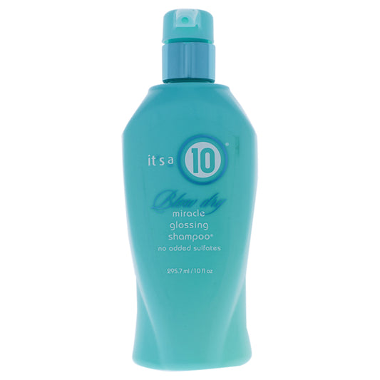 Miracle Blow Dry Glossing Shampoo by Its A 10 for Unisex - 10 oz Shampoo