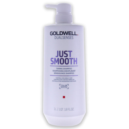 DualSenses Just Smooth Taming Shampoo by Goldwell for Unisex - 33.8 oz Shampoo