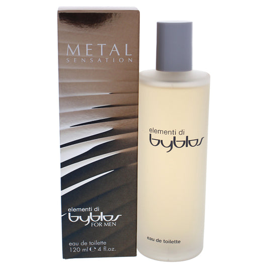 Elementi Di Metal Sensation by Byblos for Men - 4 oz EDT Spray
