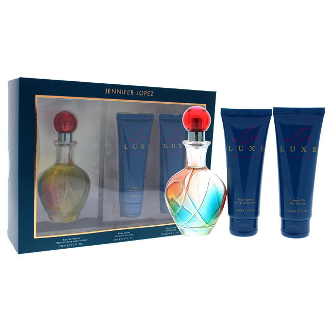 Live Luxe by Jennifer Lopez for Women - 3 Pc Gift Set 3.4oz EDP Spray, 2.5oz Shower Gel, 2.5oz Body Lotion
