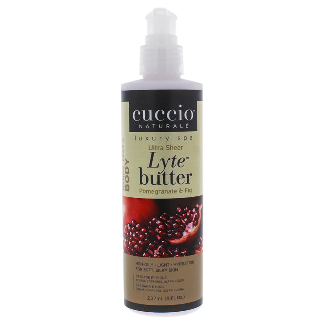 Lyte Ultra-Sheer Body Butter - Pomegranate and Fig by Cuccio Naturale for Unisex - 8 oz Body Lotion