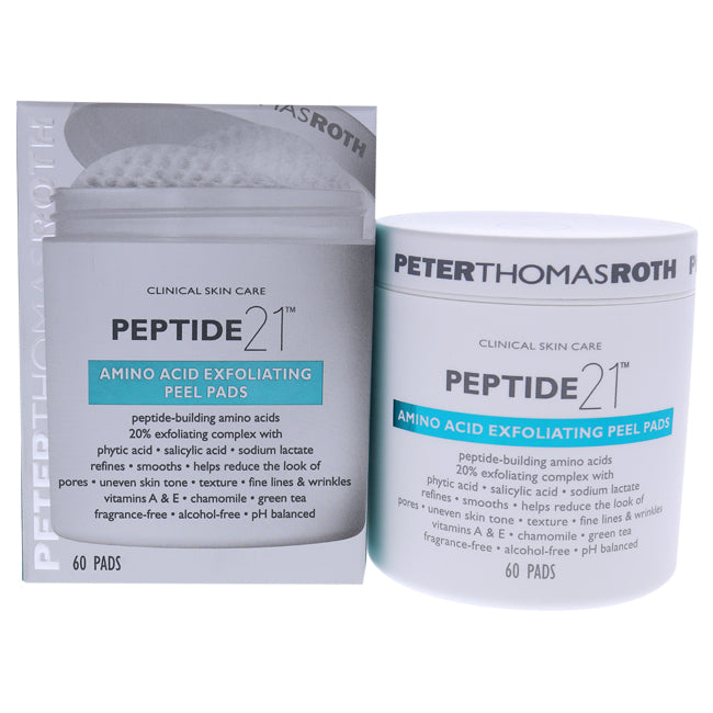 Peptide 21 Amino Acid Exfoliating Peel Pads by Peter Thomas Roth for Unisex - 60 Count Pads