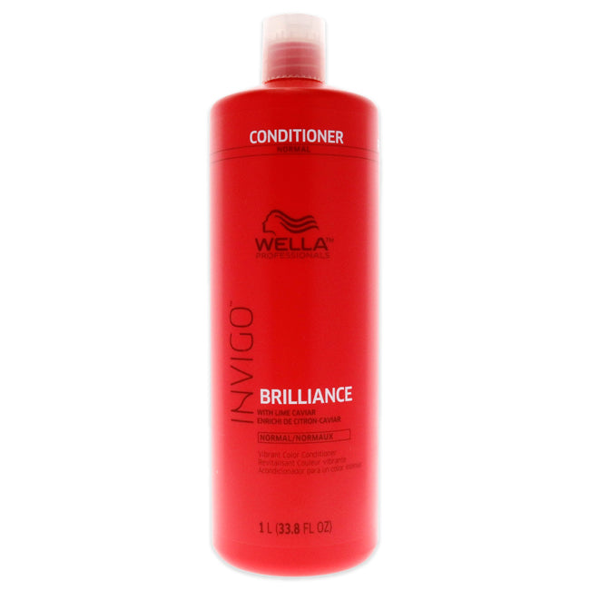 Invigo Brilliance Conditioner For Normal Hair by Wella for Unisex - 33.8 oz Conditioner