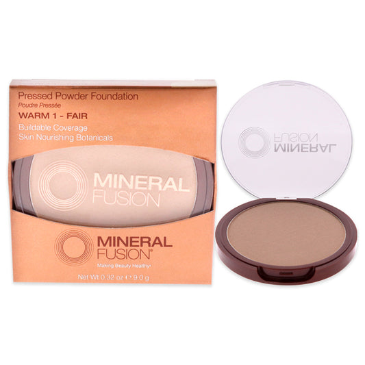 Pressed Powder Foundation - 01 Warm by Mineral Fusion for Women - 0.32 oz Foundation