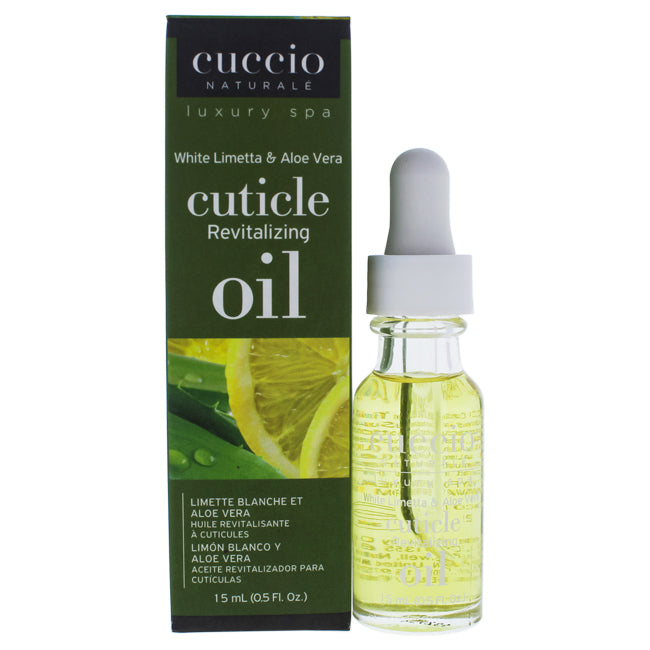 Cuticle Revitalizing Oil - White Limetta and Aloe Vera Manicure by Cuccio Naturale for Unisex - 0.5 oz Oil