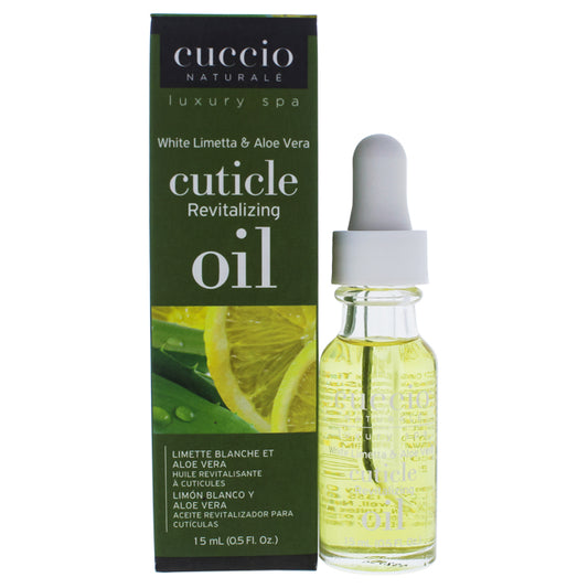 Cuticle Revitalizing Oil - White Limetta and Aloe Vera Manicure by Cuccio Naturale for Unisex - 0.5 oz Oil