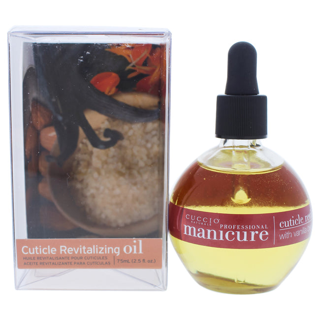 Cuticle Revitalizing Oil - Vanilla Bean and Sugar Manicure by Cuccio Naturale for Unisex - 2.5 oz Oil