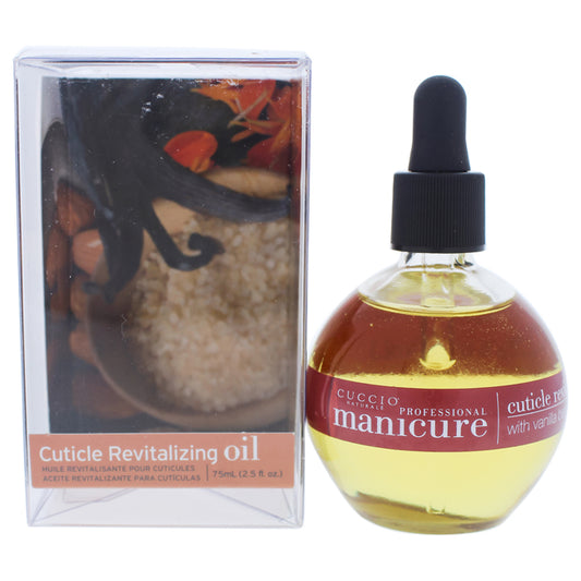 Cuticle Revitalizing Oil - Vanilla Bean and Sugar Manicure by Cuccio Naturale for Unisex - 2.5 oz Oil
