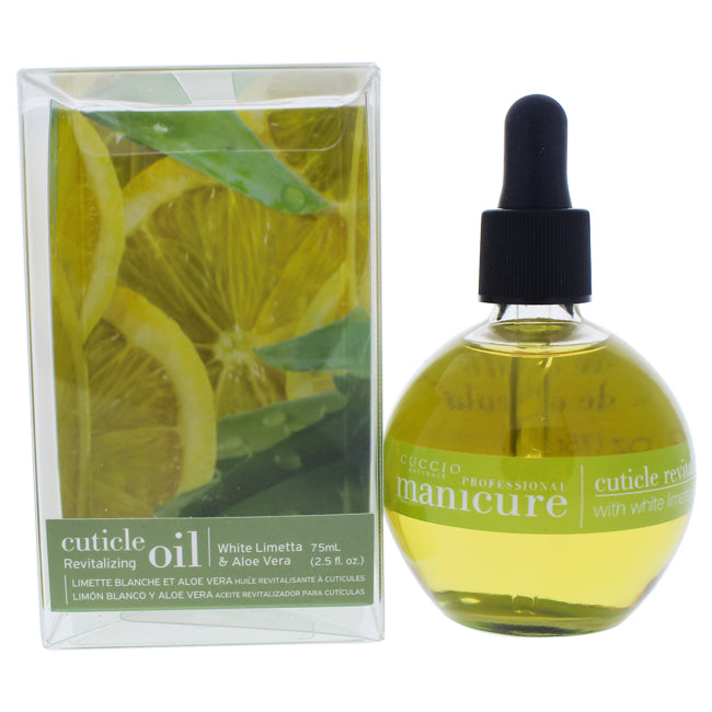 Cuticle Revitalizing Oil - White Limetta and Aloe Vera Manicure by Cuccio Naturale for Unisex - 2.5 oz Oil