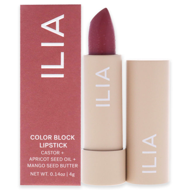 Color Block High Impact Lipstick - Wild Aster by ILIA Beauty for Women - 0.14 oz Lipstick