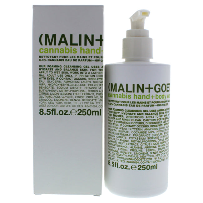 Cannabis Hand and Body Wash by Malin + Goetz for Unisex - 8.5 oz Body Wash