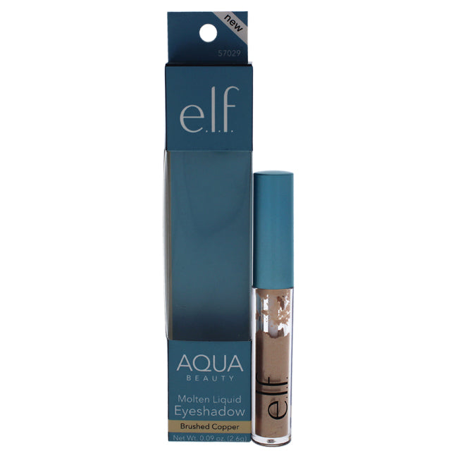 Aqua Beauty Molten Liquid Eyeshadow - Brushed Copper by e.l.f. for Women - 0.09 oz Eye Shadow