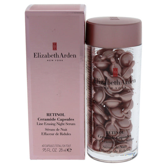 Ceramide Capsules Line Erasing Night Serum by Elizabeth Arden for Women - 60 Count Capsules