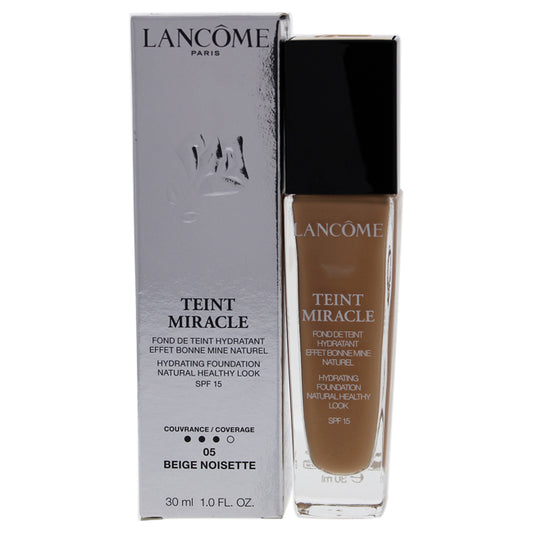 Teint Miracle Hydrating Foundation SPF 15 - # 05 Beige Noisette by Lancome for Women - 1 oz Foundation