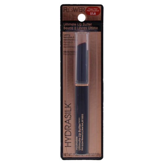 HydraSilk Ultimate Lip Butter - UL6 Poppy Petal by Flower Beauty for Women - 0.06 oz Lip Balm