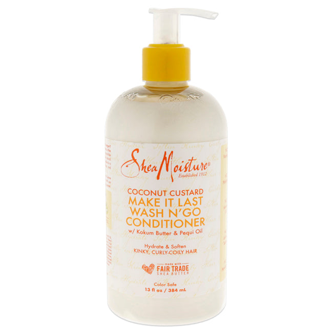 Coconut Custard Make It Last Wash N Go Conditioner by Shea Moisture for Unisex - 13 oz Conditioner