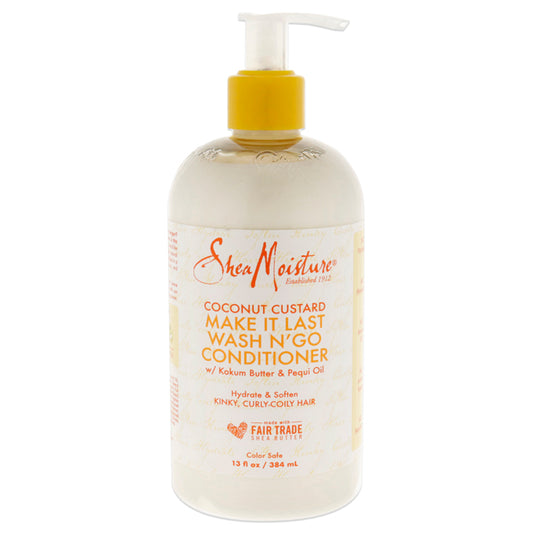 Coconut Custard Make It Last Wash N Go Conditioner by Shea Moisture for Unisex - 13 oz Conditioner
