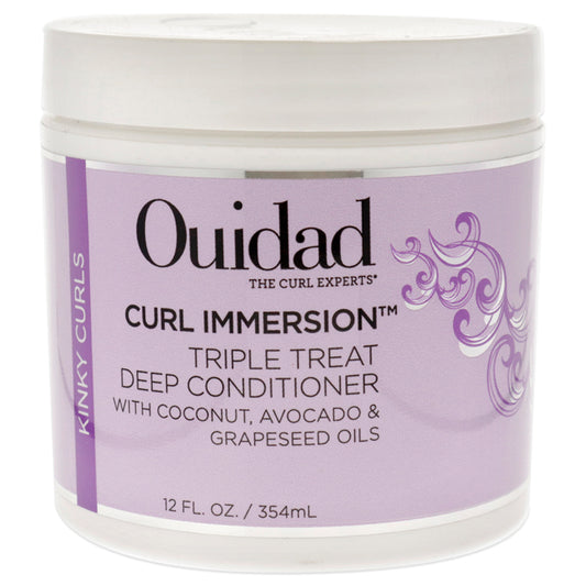 Curl Immersion Triple Treat Deep Conditioner by Ouidad for Unisex - 12 oz Conditioner