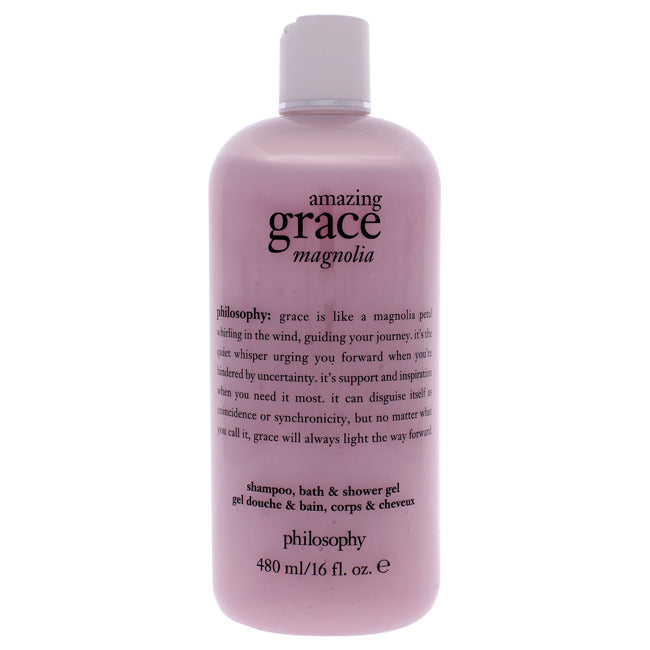 Amazing Grace Magnolia by Philosophy for Women - 16 oz Shampoo, Bath and Shower Gel