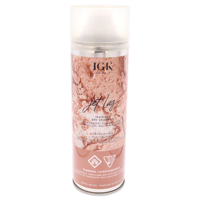 Jet Lag Invisible Dry Shampoo by IGK for Unisex - 6.3 oz Dry Shampo