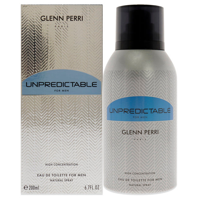 Unpredictable High Concentration by Glenn Perri for Men - 6.7 oz EDT Spray
