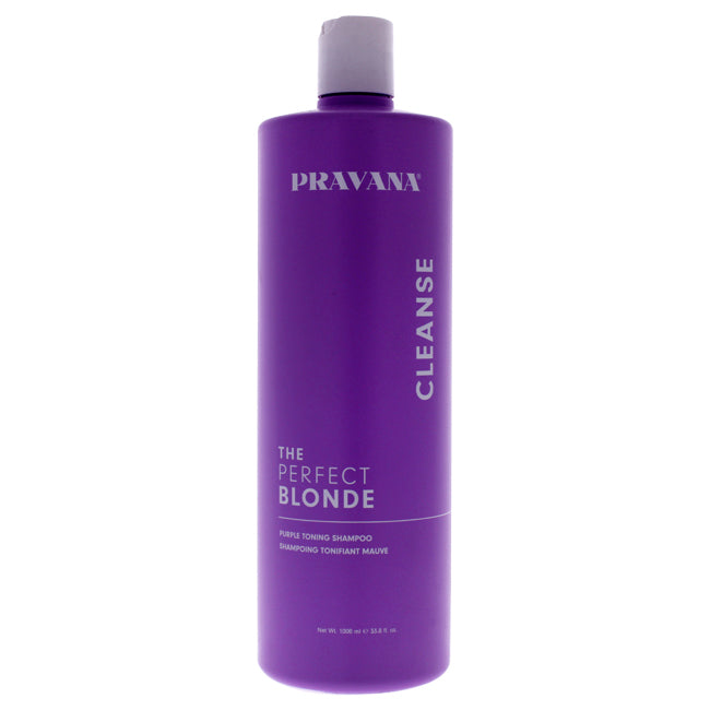 The Perfect Blonde Purple Toning Shampoo by Pravana for Unisex - 33.8 oz Shampoo