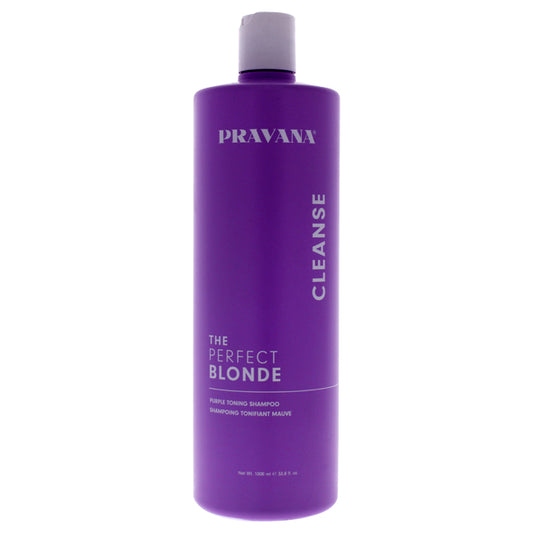 The Perfect Blonde Purple Toning Shampoo by Pravana for Unisex - 33.8 oz Shampoo