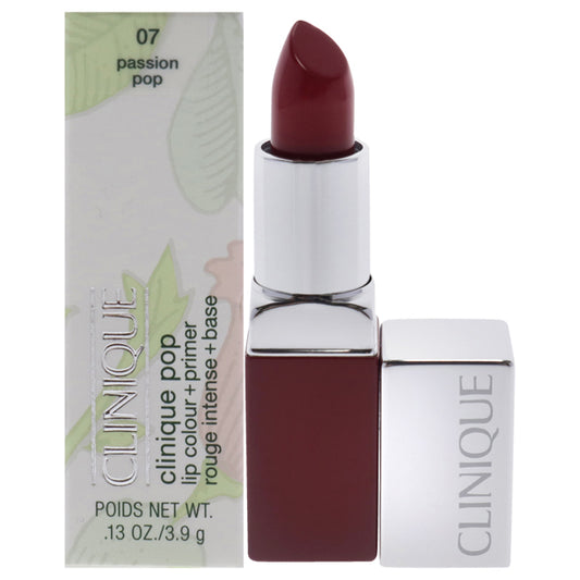 Clinique Pop Lip Colour Plus Primer - 07 Passion Pop by Clinique for Women - 0.13 oz Lipstick