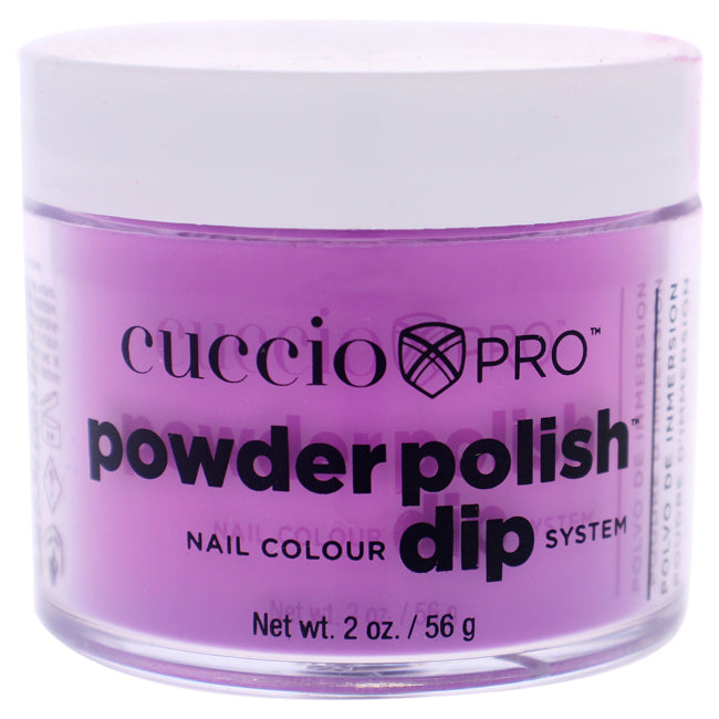 Pro Powder Polish Nail Colour Dip System - Neon Purple by Cuccio Colour for Women - 1.6 oz Nail Powder