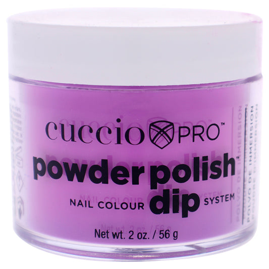 Pro Powder Polish Nail Colour Dip System - Neon Purple by Cuccio Colour for Women - 1.6 oz Nail Powder