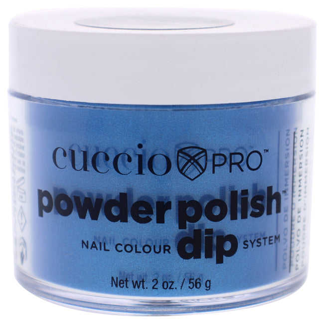Pro Powder Polish Nail Colour Dip System - Deep Blue with Blue Mica by Cuccio Colour for Women - 1.6 oz Nail Powder