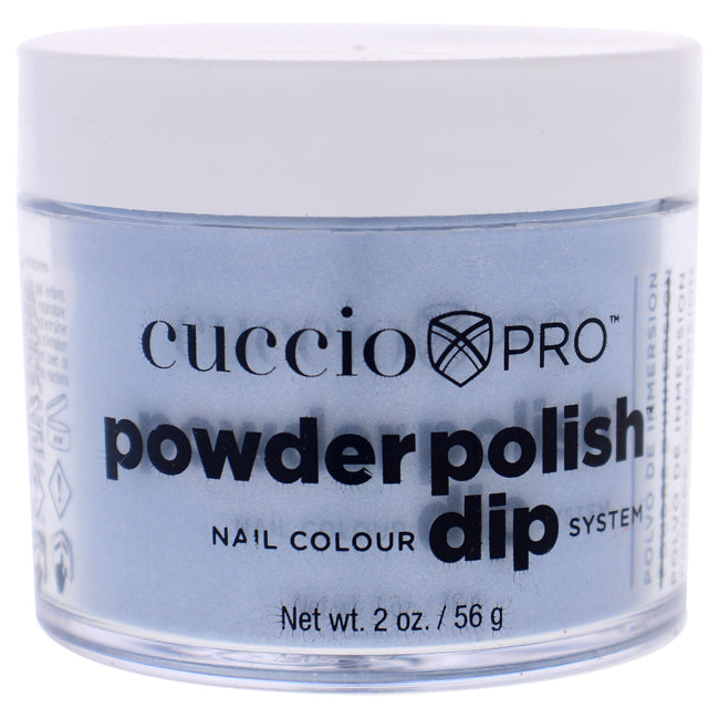 Pro Powder Polish Nail Colour Dip System - Blue with Blue Mica by Cuccio Colour for Women - 1.6 oz Nail Powder