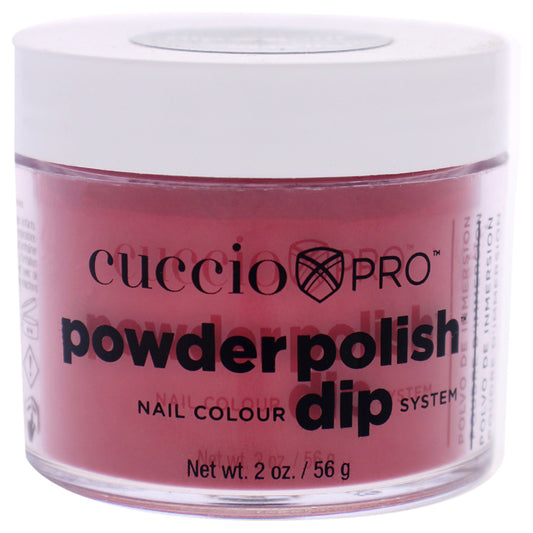 Pro Powder Polish Nail Colour Dip System - Strawberry Red by Cuccio Colour for Women - 1.6 oz Nail Powder