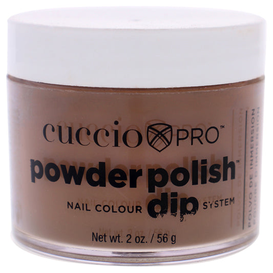 Pro Powder Polish Nail Colour Dip System - Rich Brown by Cuccio Colour for Women - 1.6 oz Nail Powder