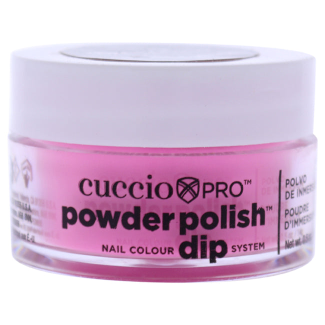Pro Powder Polish Nail Colour Dip System - Bright Neon Pink by Cuccio Colour for Women - 0.5 oz Nail Powder