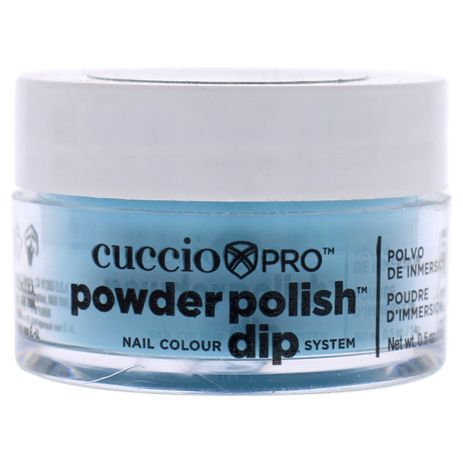 Pro Powder Polish Nail Colour Dip System - Caribbean Sky Blue by Cuccio Colour for Women - 0.5 oz Nail Powder