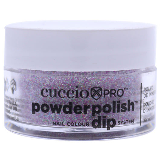 Pro Powder Polish Nail Colour Dip System - Deep Purple Glitter by Cuccio Colour for Women - 0.5 oz Nail Powder