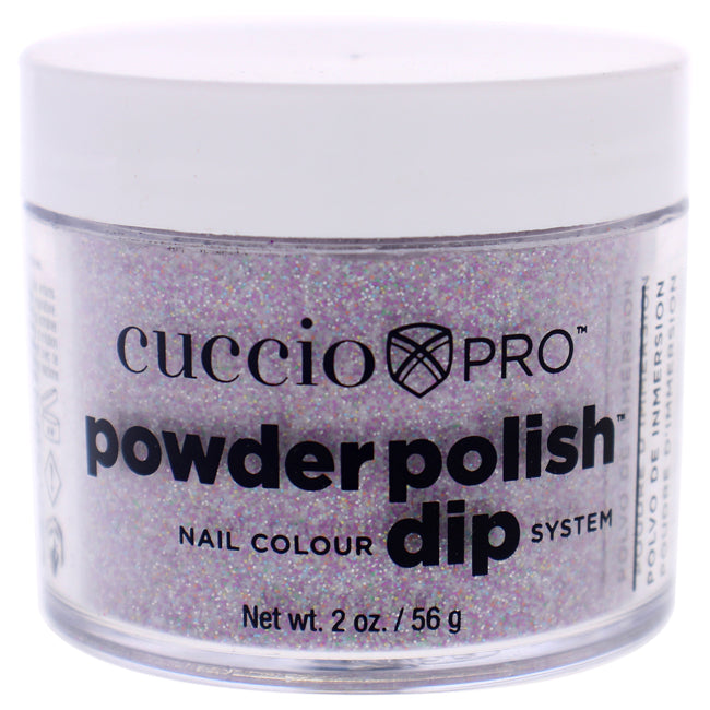 Pro Powder Polish Nail Colour Dip System - Deep Purple Glitter by Cuccio Colour for Women - 1.6 oz Nail Powder