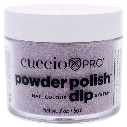 Pro Powder Polish Nail Colour Dip System - Deep Purple Glitter by Cuccio Colour for Women - 1.6 oz Nail Powder