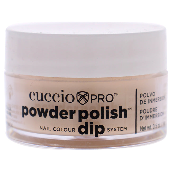 Pro Powder Polish Nail Colour Dip System - Flattering Peach by Cuccio Pro for Women - 0.5 oz Nail Powder
